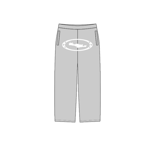 White GR sweatpants